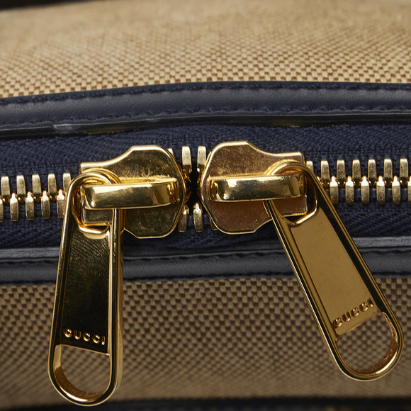 Pre-Loved Gucci Small Horsebit 1955 Canvas Top Handle - Picture 8 of 10